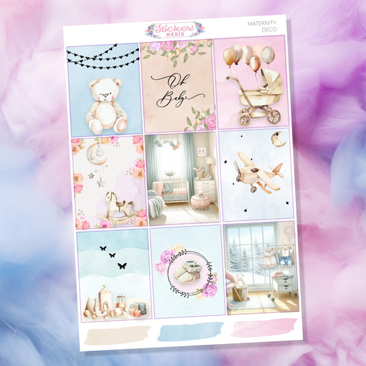 Maternity Stickers Kit | Deco & Planner New Mom Stickers