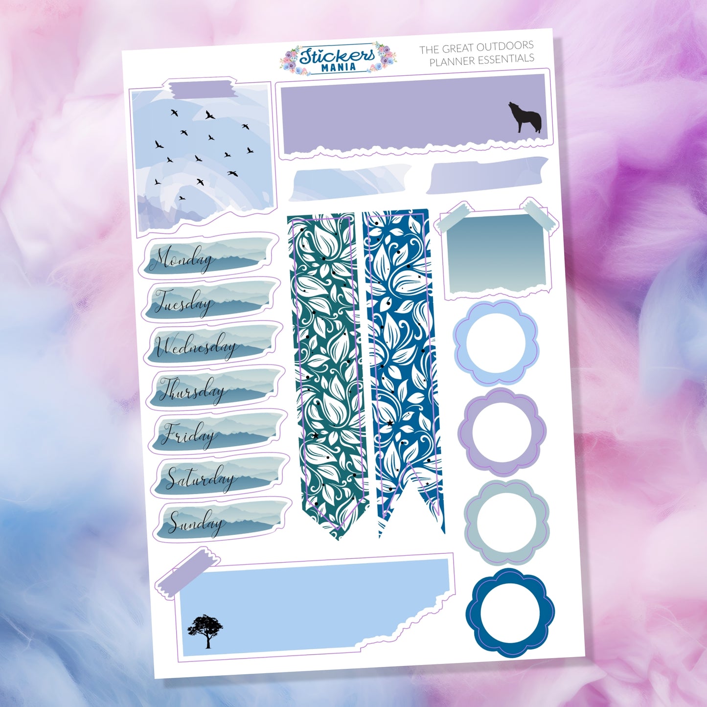 The Great Outdoors Stickers Kit | National Parks Deco & Planner Stickers