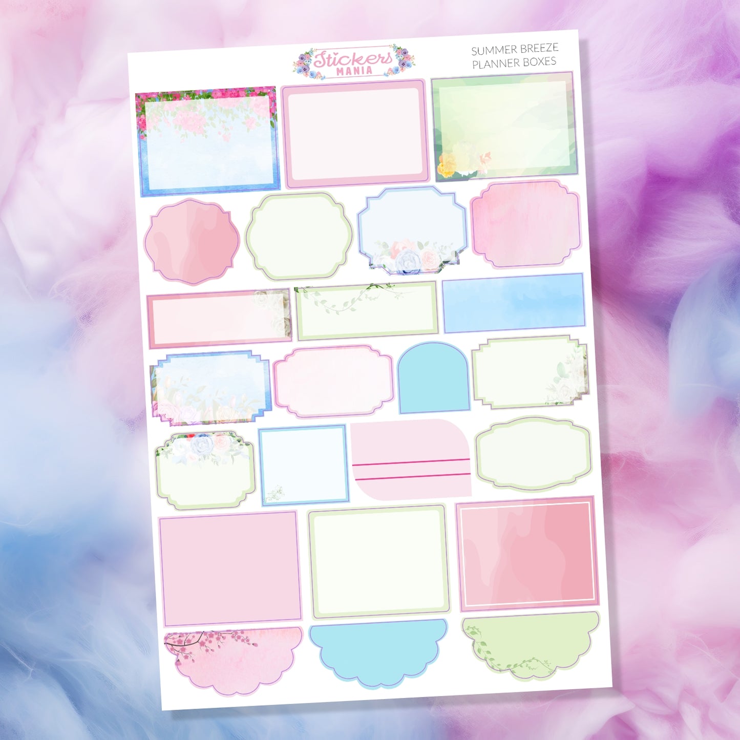 Summer Stickers Kit | Summer Breeze Deco & Planner Stickers