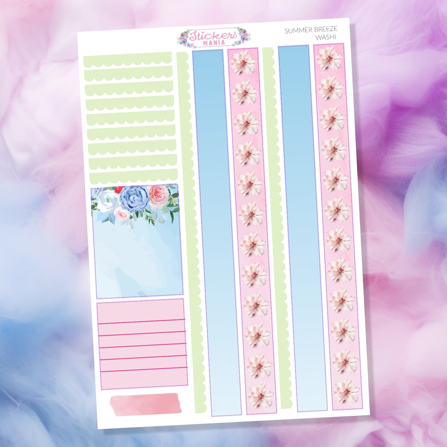 Summer Stickers Kit | Summer Breeze Deco & Planner Stickers